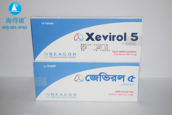 kopen Beacon Everolimus Xevirol 5 mg*10 tabletten Borstkanker, niercelcarcinoom, endometriumcarcinoom, baarmoedersarcoom, perivasculaire epithelioïde cel tumor, recidiverend angiomyolipoma, online manufacture