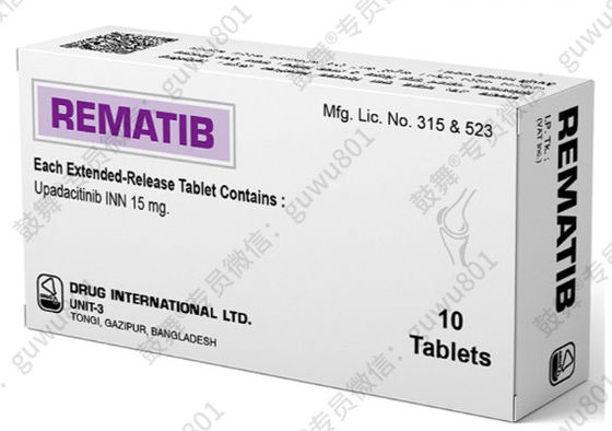 kopen DIL Upadacitinib ABT-494 REMATIB 15 mg*10 tabletten Volwassenen met matige tot ernstige actieve reumatoïde artritis Geschikt voor de behandelingsfase online manufacture