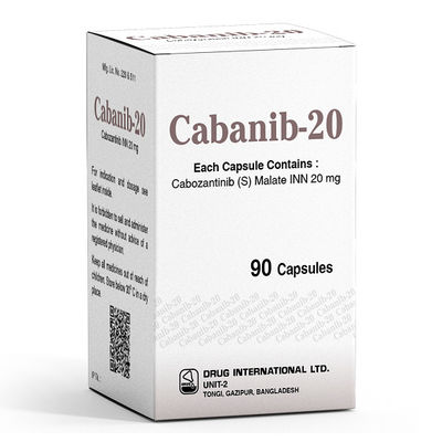 Beacon Cabozantinib XL-184 Cabozanix 60 mg*30 tabletten Nierkanker, schildklierkanker, leverkanker, zachtweefselsarcoom, niet-kleincellig longkanker, prostaatkanker, borstkanker, eierstokkanker,