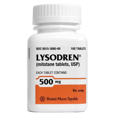Tlph、BMS Mitotane Lysodren 500mg*100 tabletten Bijnierkorticaal carcinoom voor kanker in stadium 1 2 3