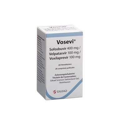 Gilead Sofosbuvir/Velpatasvir/Voxilaprevir Vosevi 400mg*28 tabletten Hepatitis C voor stadium 1 2 3 kanker